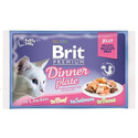 Brit Premium Dinner Plate Jelly 4 x 85g - vlhké krmivo pro kočky v želé 4x85g