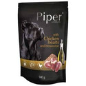Piper doypack s kuracími srdiečkami a hnedou ryžou 500g - mokré krmivo pre dospelých psov stredných a veľkých plemien, 500g