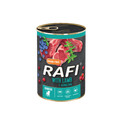 Rafi Junior konzerva pre mladých psov s jahňacím mäsom, čučoriedkami a brusnicami 400 g