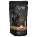 Piper vrecko pre psy veľkých plemien s kuracími srdiečkami a hnedou ryžou 150 g