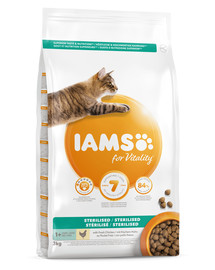 IAMS For Vitality Dospelé sterilizované kura 3 kg