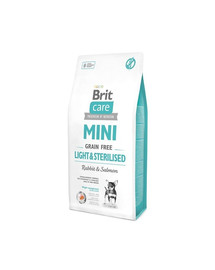 BRIT Care Grain Free Mini light & sterilised rabbit & salmon 2x7 kg