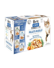 BRIT Care Cat Flavour Box v želé 12x85g zmiešané príchute v želé