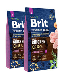 BRIT Premium By Nature Junior S 2 x 8 kg