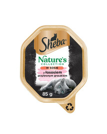 SHEBA Nature's Collection 85 g v omáčke s lososom a hráškom