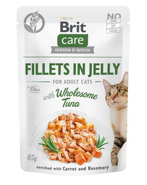 BRIT Care Cat filety v želé s tuniakom 24 x 85 g