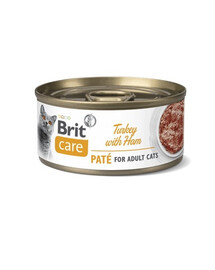 BRIT CARE Cat Turkey & Ham 24 x 70 g
