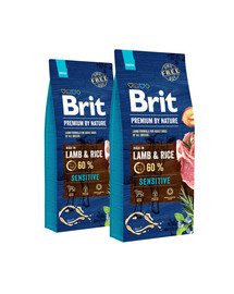 BRIT Premium By Nature Sensitive Lamb 2 x 15 kg