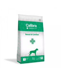 CALIBRA Veterinárna renálno-kardiologická diéta pre psov 12 kg