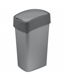 Odpadkový kôš CURVER, FLIP BIN, strieborná/sivá, 50 l