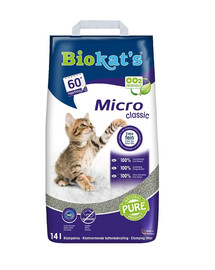 BIOKAT Micro Classic bentonitové stelivo 14 l pre mačky