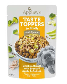 APPLAWS Taste Toppers Kuracie prsia, brokolica a quinoa vo vývare 85 g