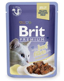 BRIT Premium Fillets v želé pre mačky 24 x 85 g