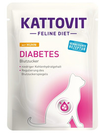 KATTOVIT Feline Diet Chicken Diabetes 85 g