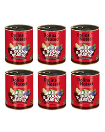 DOLINA NOTECI Premium SuperFood wołowina i serca gęsi 800 g x 6 szt.