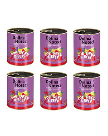 DOLINA NOTECI Premium SuperFood srnčie a hovädzie mäso 800 g x 6 ks