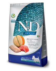 N&D Ocean Dog Adult Mini salmon, cod & canatloupe melon 2.5 kg