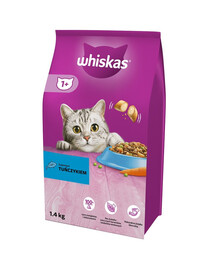WHISKAS Adult 1,4 kg  sucha karma pełnoporcjowa dla dorosłych kotów z pysznym tuńczykiem