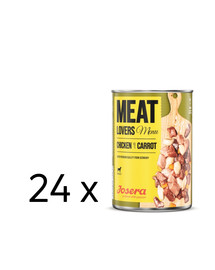 JOSERA Meatlovers Menu kura s mrkvou 24x400g