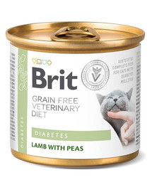 BRIT Veterinary Diet Diabetes Lamb&Pea 24x200 g