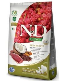 FARMINA N&D Dog Quinoa Koža a srsť – Krmivo pre kačicu 2,5 kg