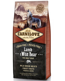 CARNILOVE Dog Adult Lamb & Wild Boar 12 kg Kompletné primo