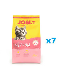 JOSERA JosiCat Kitten pre rastúce mačky a gravidné a dojčiace mačky 7x650 g