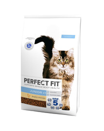 PERFECT FIT Junior <1 Kompletné krmivo pre koťata bohaté na kuracie mäso 7 kg