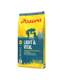 JOSERA Light Vital 12,5 kg pre dospelých psov na podporu chudnutia