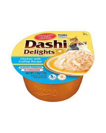 INABA Cat Dashi Delights kura a hrebenatky 70 g