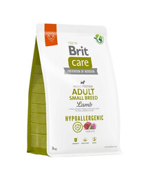 BRIT CARE Hypoallergenic Adult Small Breed Lamb 3 kg