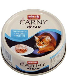 Animonda Carny Ocean Thunfisch + Meeres- Fruchte 80g - vlhké krmivo pro kočky s tuňákem a mořskými plody 80g