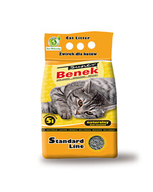 Super Benek Standard Line Natural prírodné stelivo pre mačky 25 l