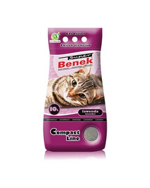 Certech Super Benek Compact Line Lavender jemné podstielka s vôňou levandule pre mačky objem 10 l
