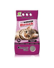 Certech Super Benek Compact Line Lavender 5 l - jemné stelivo pro kočky s vůní levandule 5l