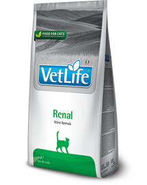 Farmina Vet Life RENAL Cat 2kg - suché krmivo pre mačky s ochoreniami obličiek a srdca