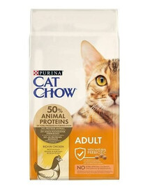 Purina Cat Chow Adult Rich in Chicken 15 kg - granule pro dospělé kočky s kuřecím masem 15 kg