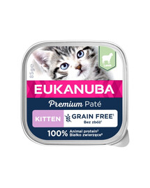 EUKANUBA Grain Free Kitten jahňacia paštéta pre mačiatka 85 g