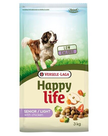 Versele-Laga Happy Life Light Senior Chicken 15 kg - suché krmivo pro starší psy