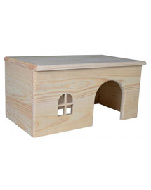 Trixie Drevený borovicový domček pre králika 40 × 20 × 23 cm
