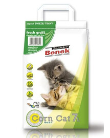 Certech Super Benek Corn Cat Fresh Grass 7 l podstielka pre mačky s vôňou čerstvej trávy