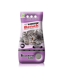 Certech Super Benek Standard Line Lavender hrubá podstielka pre mačky s vôňou levandule 10 l