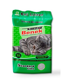  Certech Super Benek Standard Line Green Forest hrubá podstielka pre mačky s vôňou zeleného lesa 25 l