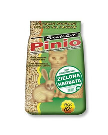Certech Super Pinio Green Tea 10 l - granule pro domácí zvířata s vůní zeleného čaje 10l