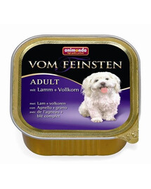 Animonda Vom Feinsten Adult mit Lamm + Volkorn 150g - vlhké krmivo pro dospělé psy s jehněčím masem a obilovinami