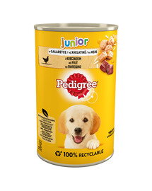 Pedigree Junior konzerva pre šteňatá s kuracím mäsom 400 g