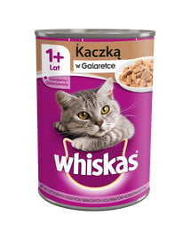 Whiskas Adult 400 g konzerva pre dospelé mačky s kačicou v želé