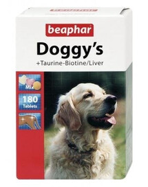 Beaphar Doggy's Mix 180 ks - taurin/biotin/jaterní vitamíny 180 ks