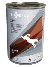 TROVET hepatic HLD mokré krmivo pre psov 400 g