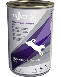 TROVET hypoalergénne krmivo Venison VPD pre psov 400 g
